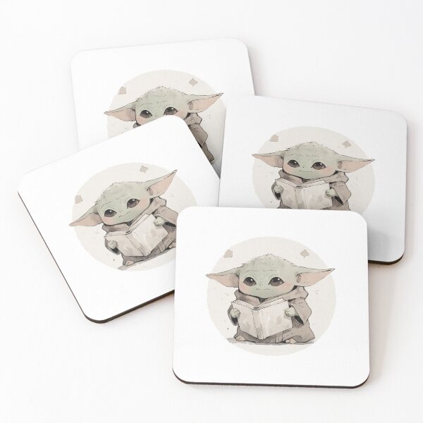 Aperçu de l'œuvre LECTURE DE BÉBÉ YODA créée et vendue par LIS AND MELIVERSO.