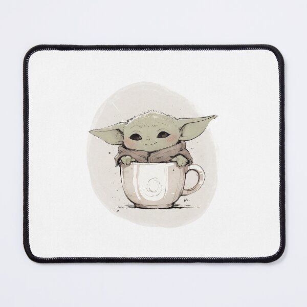 Item preview, BABY YODA IN COFFEE CUP designed and sold by LIS AND MELIVERSO.