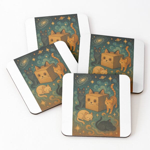 Item preview, Cosmic Cats – Cute Space Kittens Illustration designed and sold by TheFreddo.