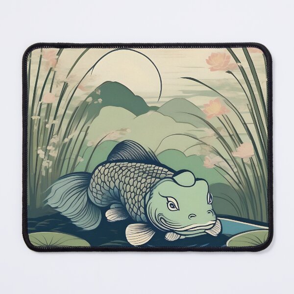 Item preview, Lotus Pond Kappa – Traditional Japanese Folklore Art designed and sold by Vandy Fullam.