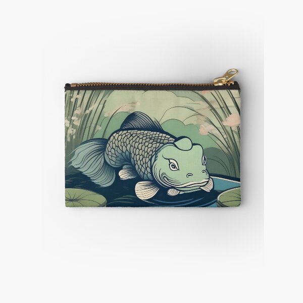 Item preview, Lotus Pond Kappa – Traditional Japanese Folklore Art designed and sold by Vandy Fullam.