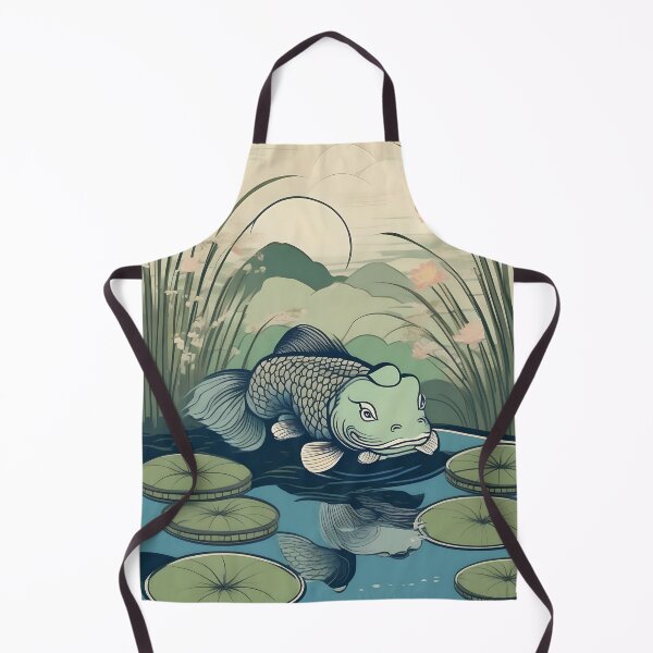 Item preview, Lotus Pond Kappa – Traditional Japanese Folklore Art designed and sold by Vandy Fullam.