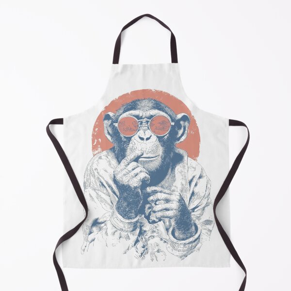 Item preview, Wise Contemplative Ape – Vintage Intellectual Animal Poster Art designed and sold by Gaviani Design Studio.
