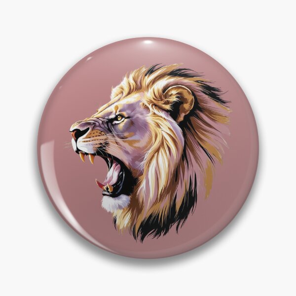Item preview, Portrait lion roars and shows his teeth designed and sold by IHImage.