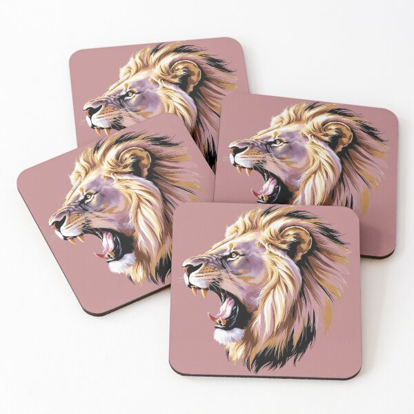 Item preview, Portrait lion roars and shows his teeth designed and sold by IHImage.