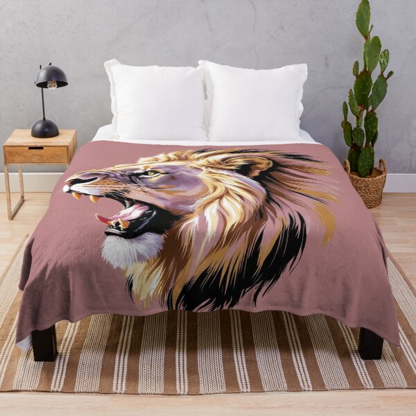 Item preview, Portrait lion roars and shows his teeth designed and sold by IHImage.