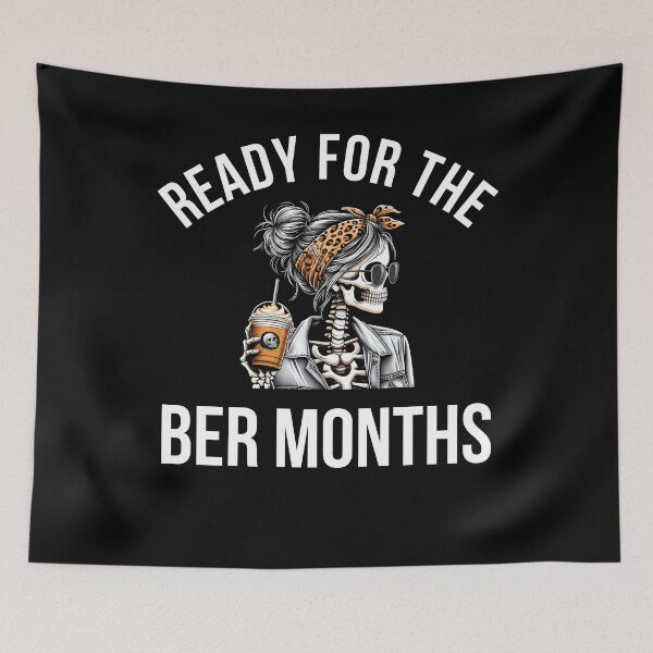 Item preview, Ready for the Ber Months Autumn Pumpkin spice skeleton designed and sold by snowry.