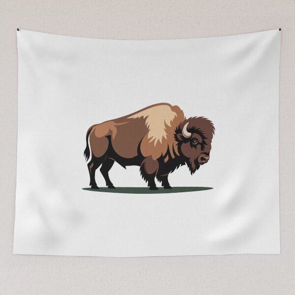 Item preview, Majestic American Bison – Wild Buffalo Design designed and sold by ArtByYunus.