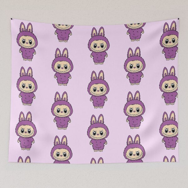 Item preview, “Purple Mischief Labubu – Cute but Creepy Bunny Monster Character” designed and sold by violetteskyart-vioart.
