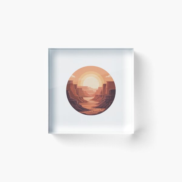 Item preview, Grand Canyon Sunset – Desert Landscape Art designed and sold by ArtByYunus.