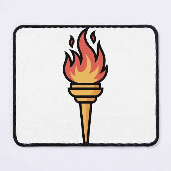 Item preview, Burning Torch Icon – Flame of Freedom designed and sold by ArtByYunus.