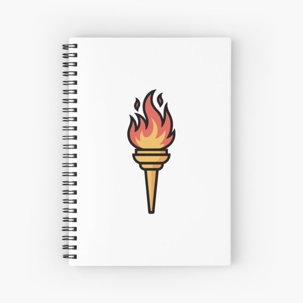 Item preview, Burning Torch Icon – Flame of Freedom designed and sold by ArtByYunus.