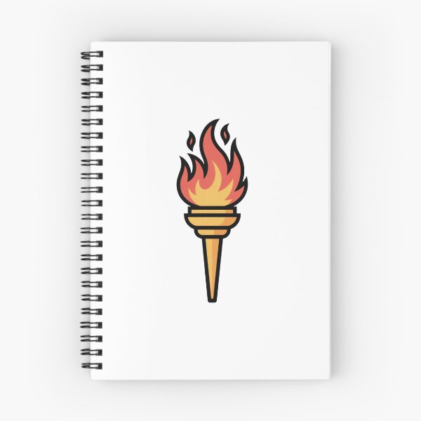 Item preview, Burning Torch Icon – Flame of Freedom designed and sold by ArtByYunus.