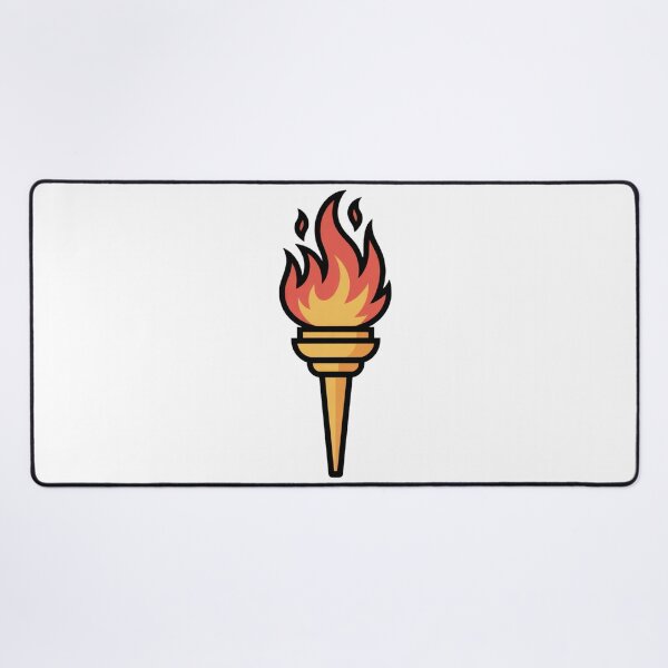 Item preview, Burning Torch Icon – Flame of Freedom designed and sold by ArtByYunus.