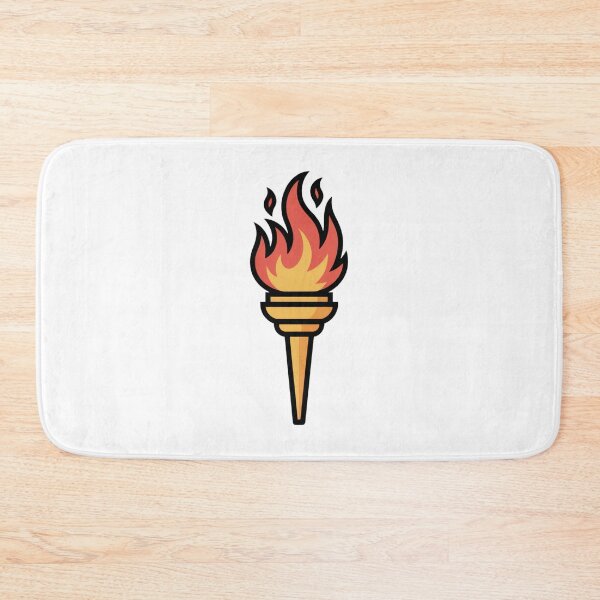 Item preview, Burning Torch Icon – Flame of Freedom designed and sold by ArtByYunus.