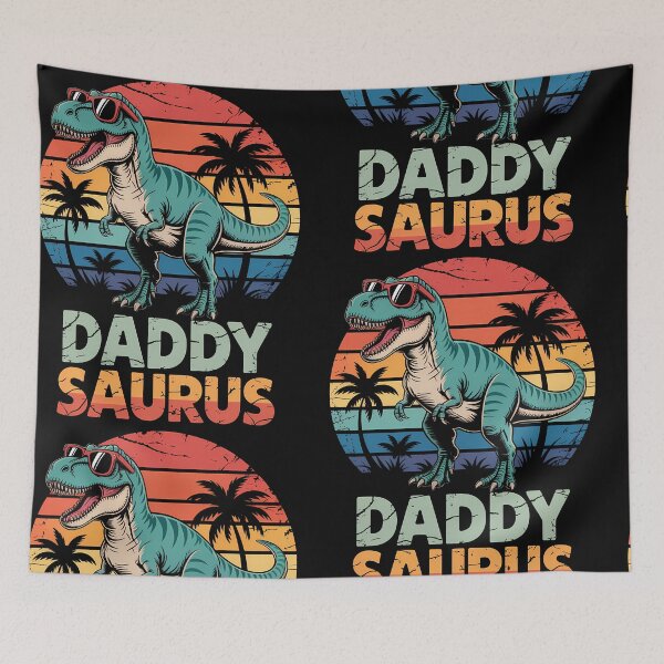 Item preview, Daddy Saurus – Retro Dino Dad T Rex  designed and sold by Belhbib Art ⭐⭐⭐⭐⭐.