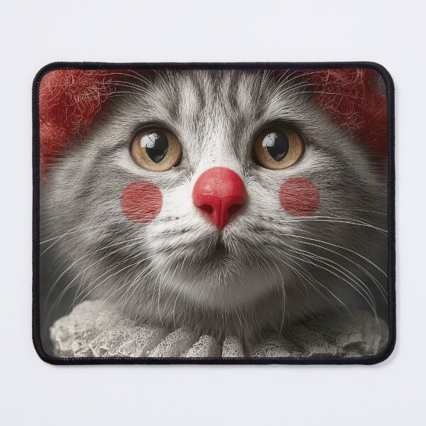 Item preview, Vintage Cat Clown Portrait – Whimsical Circus Animal Wall Art Poster designed and sold by Gaviani Design Studio.