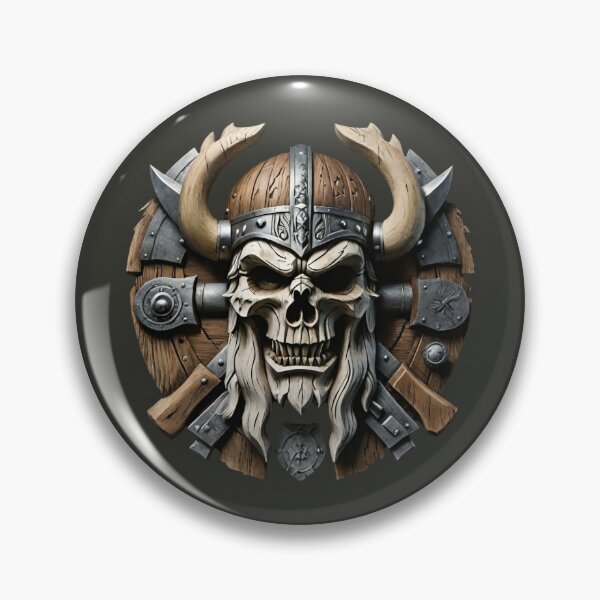 Item preview, Skull skull screams in round frame designed and sold by IHImage.