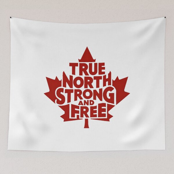 Item preview, True North Strong And Free designed and sold by PlanetMarker.