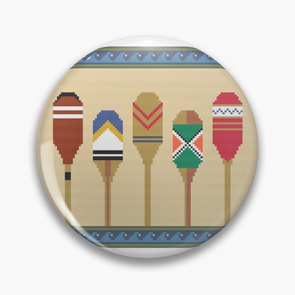 Item preview, Pixel Art Canoe Paddles designed and sold by FlyingJackalope.