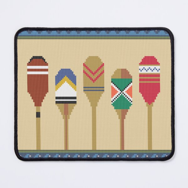 Item preview, Pixel Art Canoe Paddles designed and sold by FlyingJackalope.