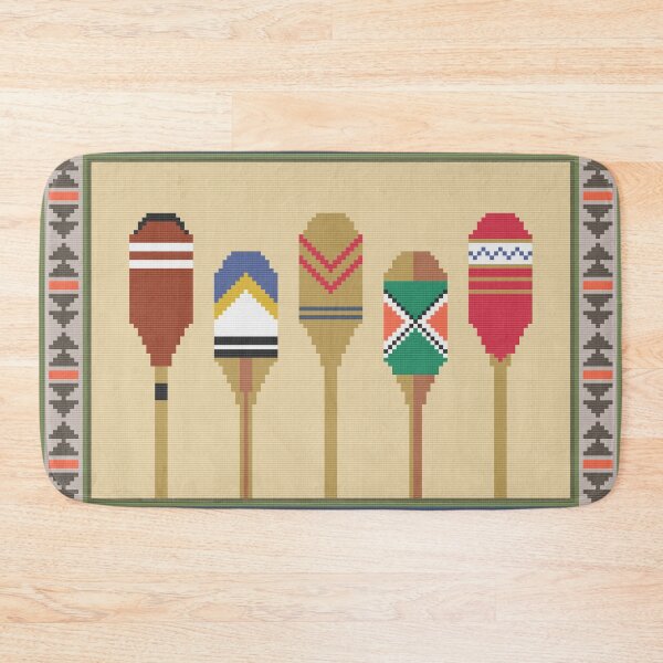 Item preview, Pixel Art Canoe Paddles designed and sold by FlyingJackalope.