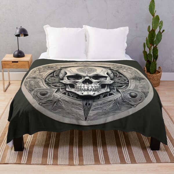 Item preview, Skull skull decorated with frame wood look 3D designed and sold by IHImage.