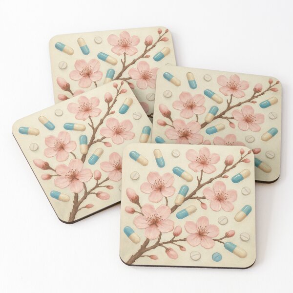 Item preview, Medication Cherry Blossoms - Psych Nurse Pharmacology Art - Mental Health Wall Decor | Nurse Approved designed and sold by TONSNAP.
