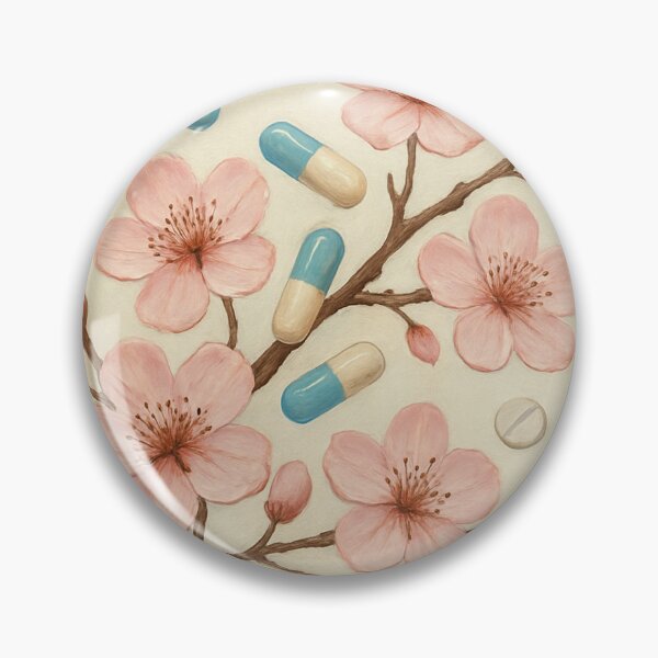 Item preview, Medication Cherry Blossoms - Psych Nurse Pharmacology Art - Mental Health Wall Decor | Nurse Approved designed and sold by TONSNAP.