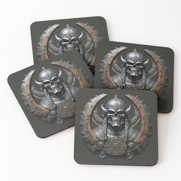 Item preview, Skull skull decorated with frame wood look 3D designed and sold by IHImage.