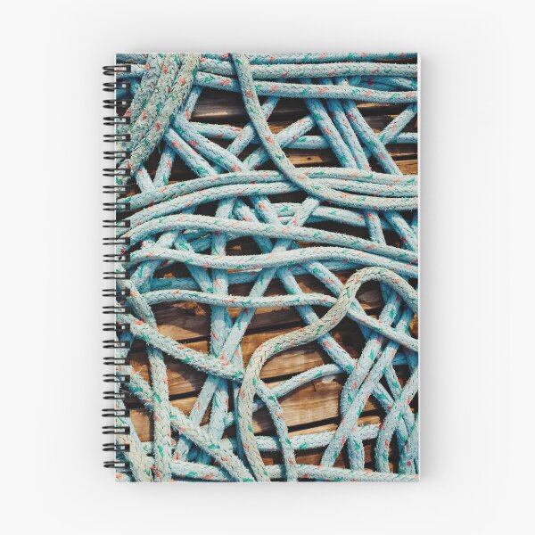 Item preview, Coastal Blue Rope Abstract on Fishing Dock designed and sold by Wall Love.