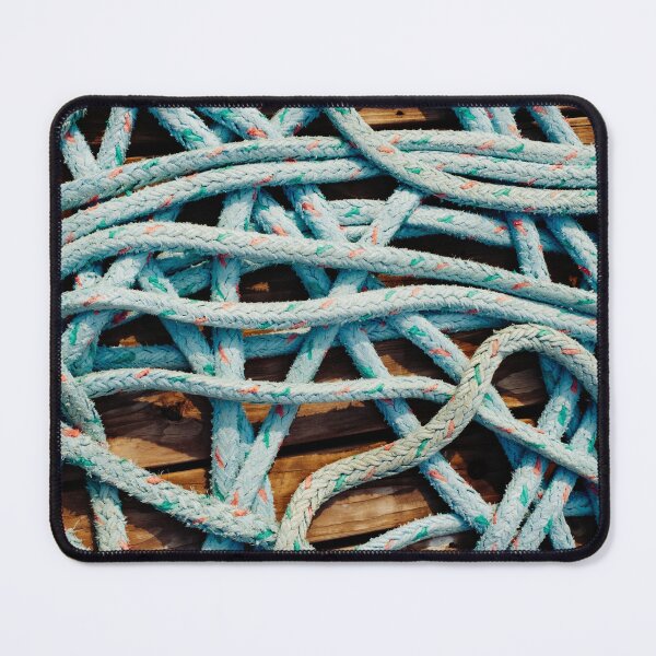 Item preview, Coastal Blue Rope Abstract on Fishing Dock designed and sold by Wall Love.