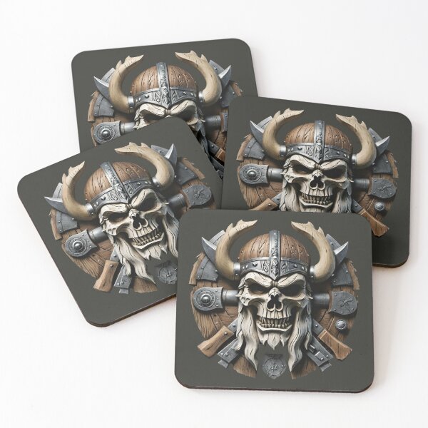 Item preview, Skull skull decorated with frame wood look 3D designed and sold by IHImage.