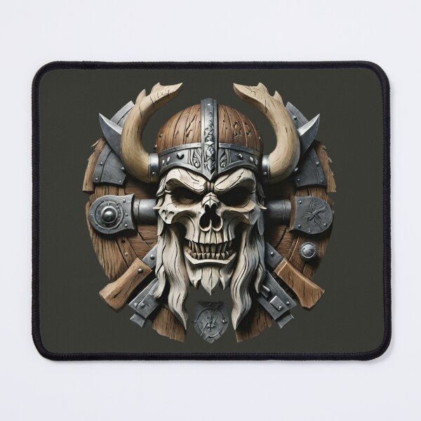 Item preview, Skull skull decorated with frame wood look 3D designed and sold by IHImage.