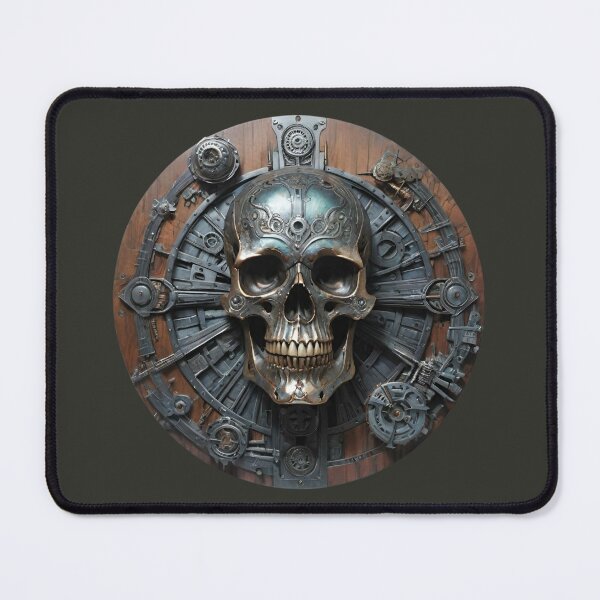 Item preview, Skull skull decorated with frame wood look 3D designed and sold by IHImage.