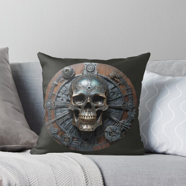 Item preview, Skull skull decorated with frame wood look 3D designed and sold by IHImage.
