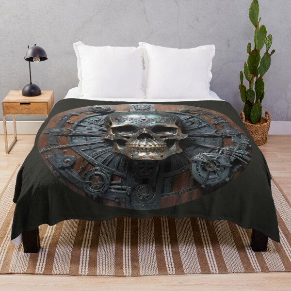 Item preview, Skull skull decorated with frame wood look 3D designed and sold by IHImage.