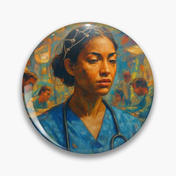 Item preview, ER Crisis Calm - EEG Anchor & Lotus - Trauma Nurse Mental Health Art | 100+ ER Units Ordered designed and sold by TONSNAP.