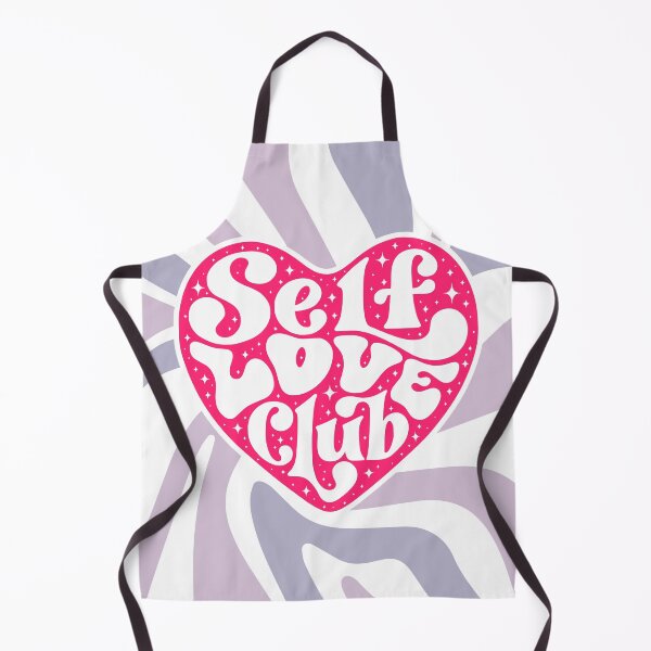 Item preview, Self Love Club – Retro Groovy Heart Typography Design designed and sold by Floraza.