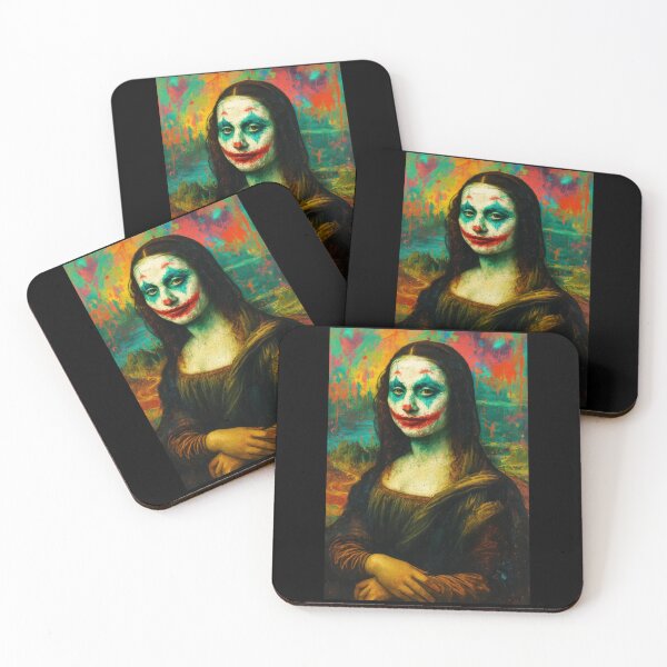 Item preview, Mona lisa joker mashup artwork designed and sold by Enea Kelo.