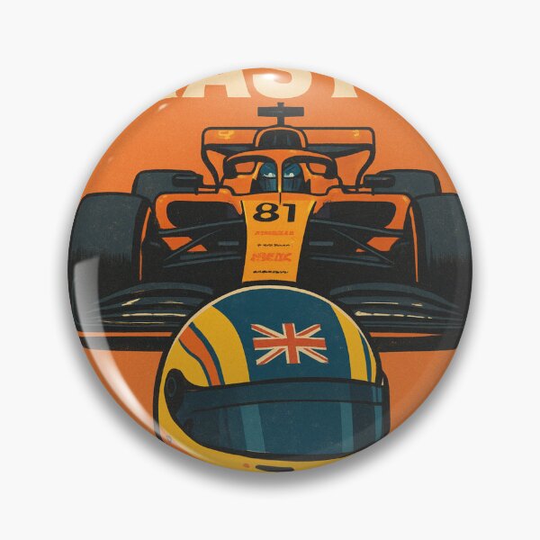 Item preview, O. Piastri F1 Car & helmet designed and sold by Redline Threads.