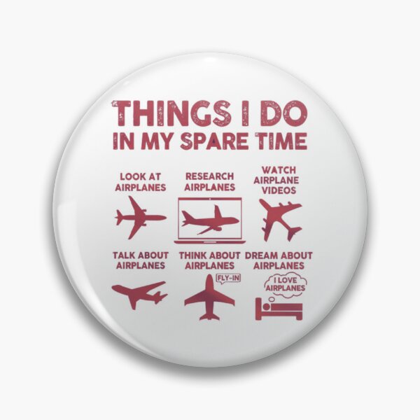 Item preview, Airplane Enthusiast Gift - Funny Things I Do in My Spare Time T-Shirt for Pilots, Aviators, & Aviation Fans designed and sold by Colorful-Garden.