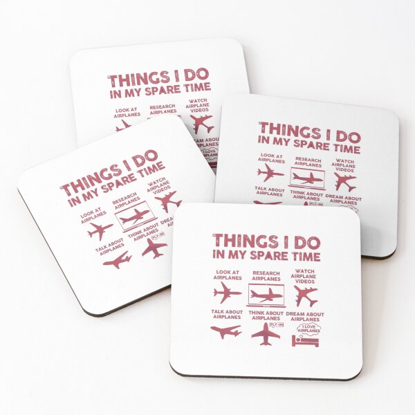 Item preview, Airplane Enthusiast Gift - Funny Things I Do in My Spare Time T-Shirt for Pilots, Aviators, & Aviation Fans designed and sold by Colorful-Garden.