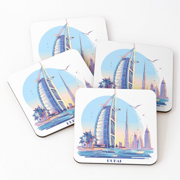 Item preview, Dubai Skyline Vector Sticker designed and sold by Windy-market.