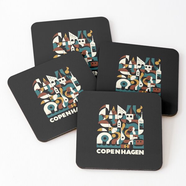 Item preview, Copenhagen Cubism Art – Abstract Danish City Design designed and sold by OzzFrequency.