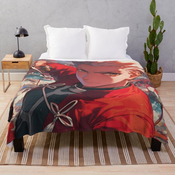 Aperçu de l'œuvre Archer EMIYA Fate Stay Night Anime Tenue rouge Double lames Prêt au combat créée et vendue par B5fivemerch.