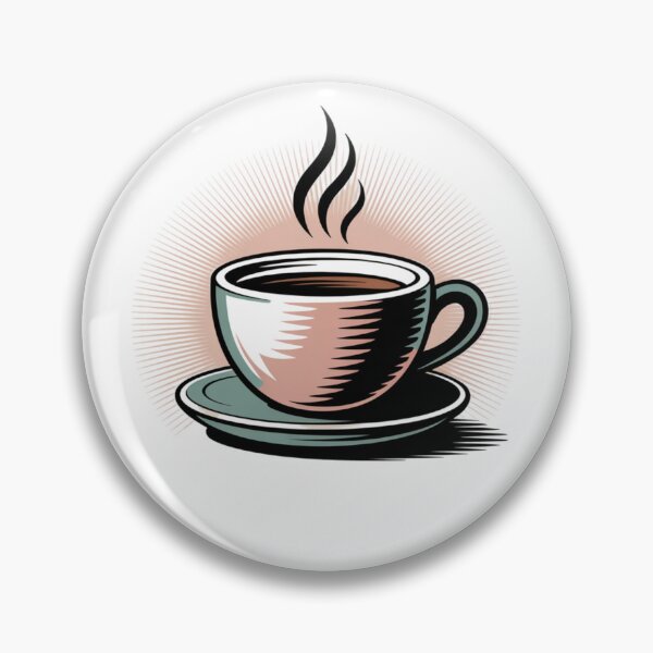 Item preview, Steaming Coffee Cup – Vintage Café Art designed and sold by ArtByYunus.