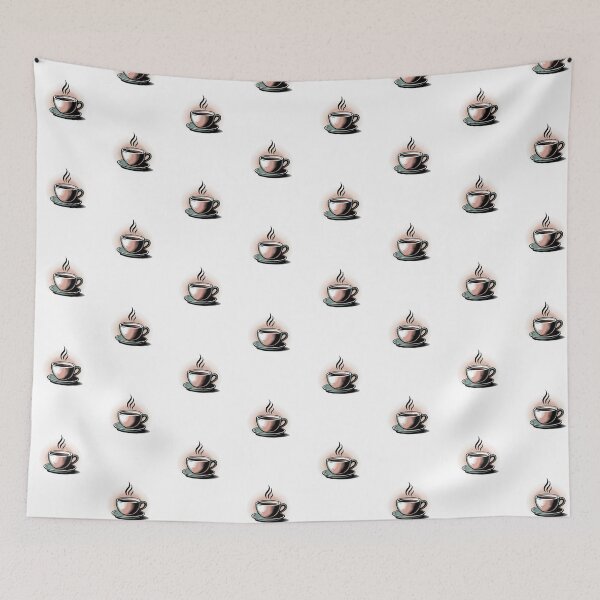 Item preview, Steaming Coffee Cup – Vintage Café Art designed and sold by ArtByYunus.