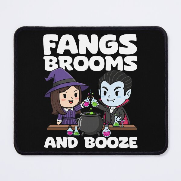 Item preview, FANGS, BROOMS AND BOOZE - WITCH HALLOWEEN designed and sold by KEF Custom.
