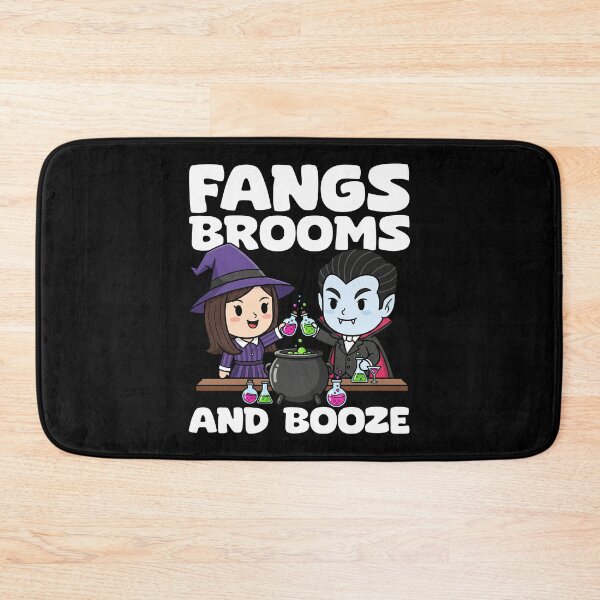 Item preview, FANGS, BROOMS AND BOOZE - WITCH HALLOWEEN designed and sold by KEF Custom.